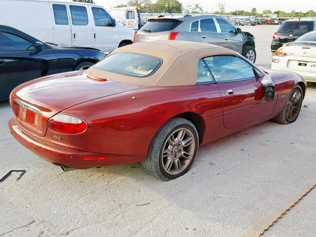 SAJDA42C81NA18719 - 2001 JAGUAR XK8 RED photo 4