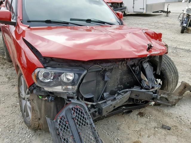 1C4SDJCT1DC680830 - 2013 DODGE DURANGO R/ RED photo 9