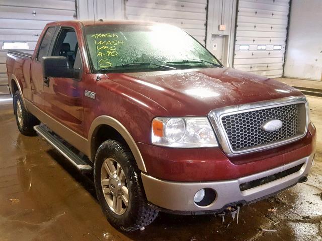 1FTPX14V16KC31282 - 2006 FORD F150 MAROON photo 1