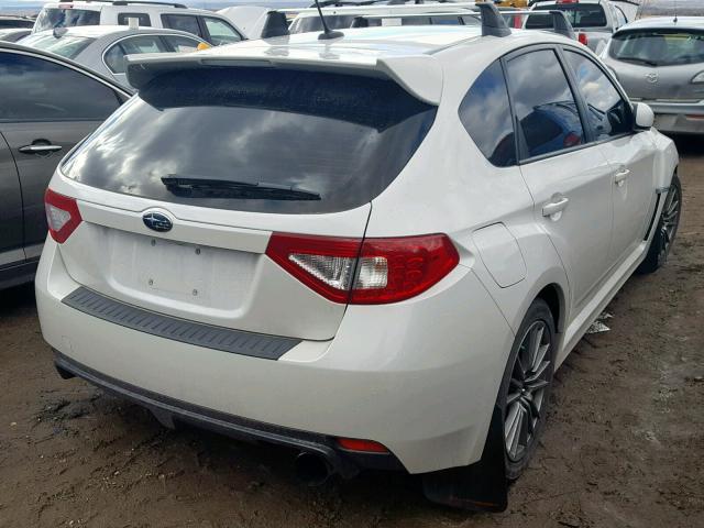 JF1GR7E66DG808902 - 2013 SUBARU IMPREZA WR WHITE photo 4