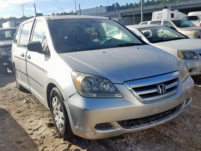 5FNRL38205B112229 - 2005 HONDA ODYSSEY LX SILVER photo 1