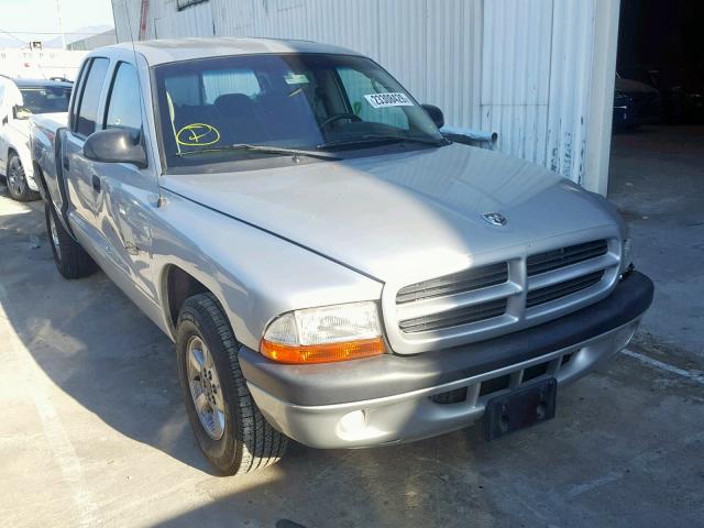 1B7GL2AX21S184005 - 2001 DODGE DAKOTA QUA SILVER photo 1