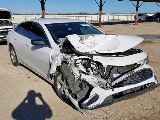 1G1ZB5ST0GF355286 - 2016 CHEVROLET MALIBU LS WHITE photo 1