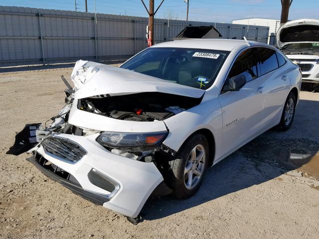 1G1ZB5ST0GF355286 - 2016 CHEVROLET MALIBU LS WHITE photo 2