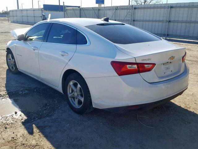 1G1ZB5ST0GF355286 - 2016 CHEVROLET MALIBU LS WHITE photo 3