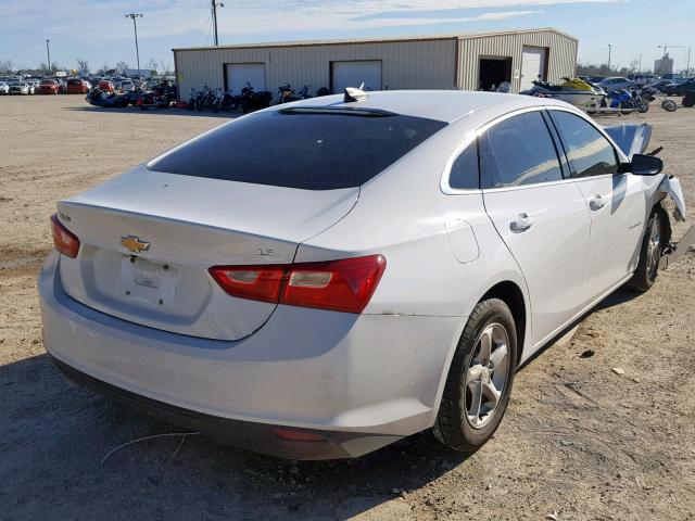 1G1ZB5ST0GF355286 - 2016 CHEVROLET MALIBU LS WHITE photo 4