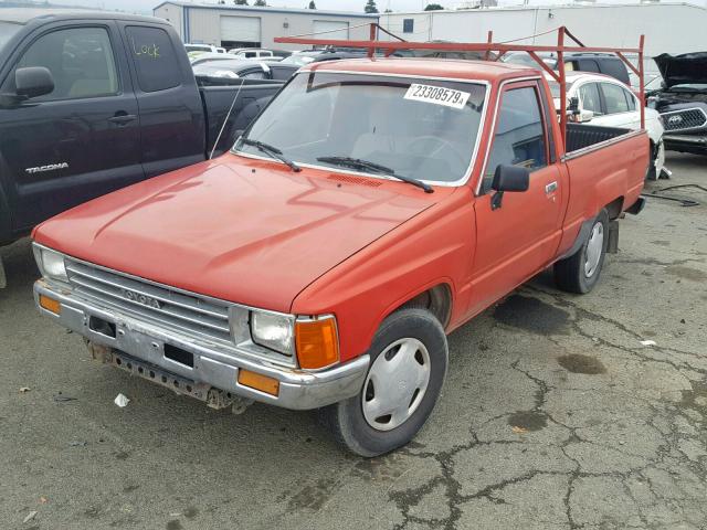 JT4RN50A4J5114635 - 1988 TOYOTA PICKUP 1/2 RED photo 2