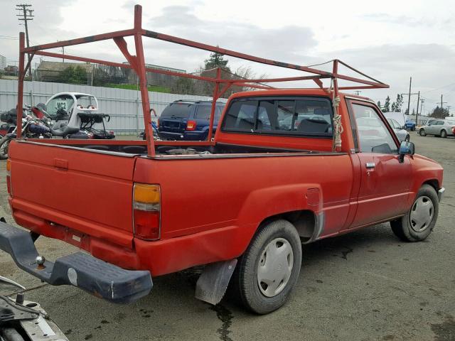 JT4RN50A4J5114635 - 1988 TOYOTA PICKUP 1/2 RED photo 4