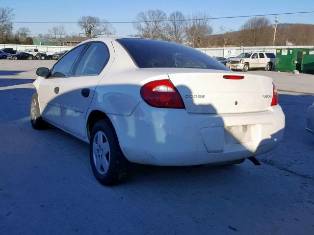 1B3ES26C14D558730 - 2004 DODGE NEON BASE WHITE photo 3