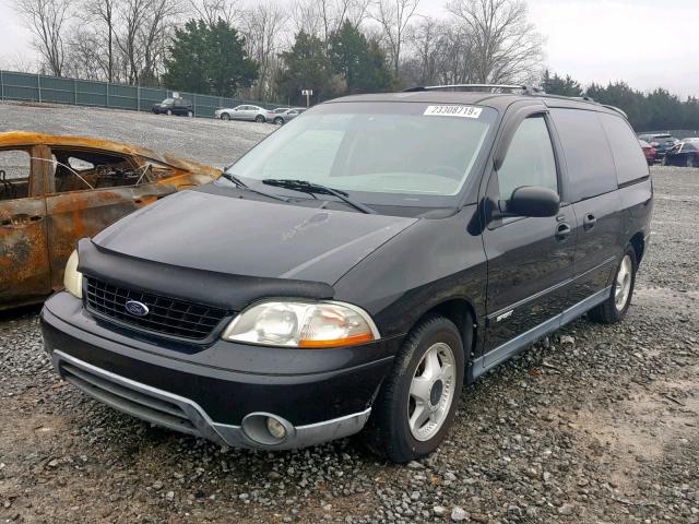 2FMZA57473BA22330 - 2003 FORD WINDSTAR S BLACK photo 2