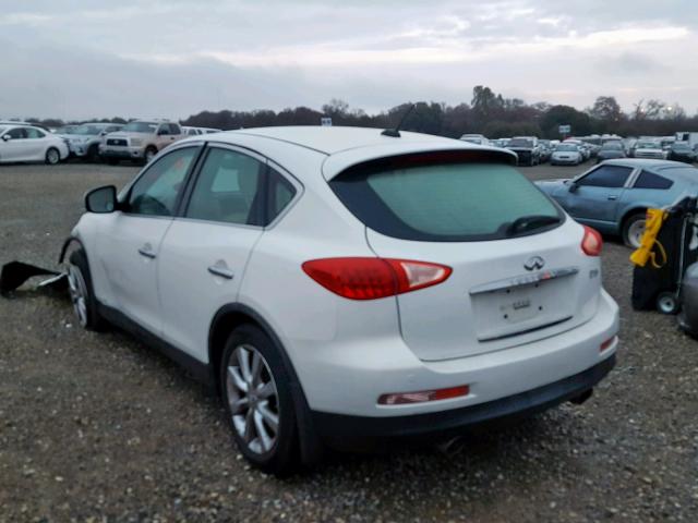 JNKAJ09E38M300652 - 2008 INFINITI EX35 BASE WHITE photo 3