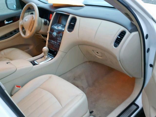 JNKAJ09E38M300652 - 2008 INFINITI EX35 BASE WHITE photo 5