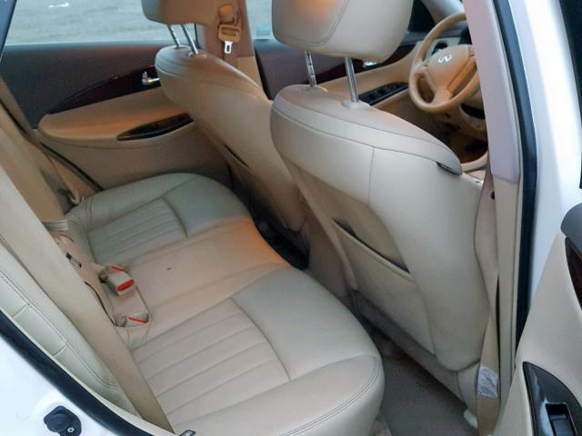 JNKAJ09E38M300652 - 2008 INFINITI EX35 BASE WHITE photo 6