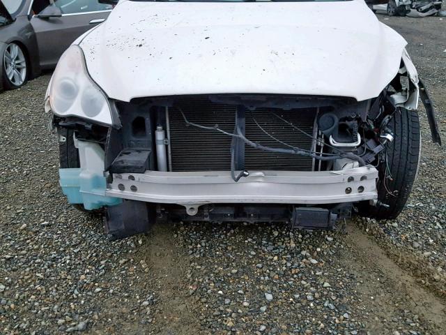 JNKAJ09E38M300652 - 2008 INFINITI EX35 BASE WHITE photo 9