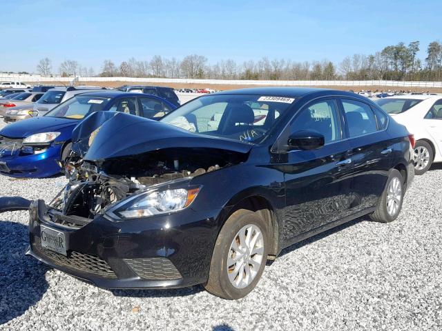 3N1AB7AP9HY338522 - 2017 NISSAN SENTRA S BLACK photo 2