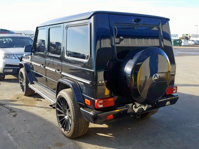 WDCYC7DF5DX200266 - 2013 MERCEDES-BENZ G 63 AMG BLACK photo 3