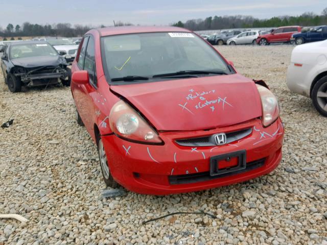 JHMGD37428S069512 - 2008 HONDA FIT RED photo 1