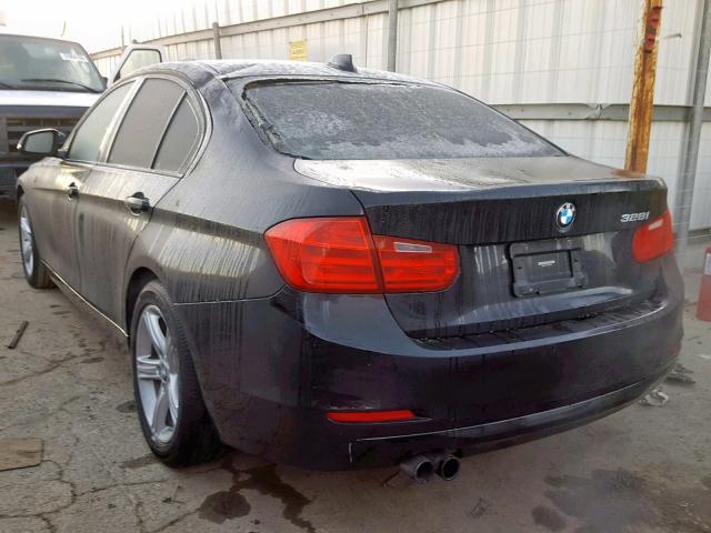 WBA3C1C59DF435469 - 2013 BMW 328 I SULE BLACK photo 3