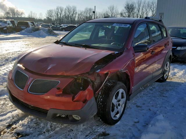 5Y2SL658X6Z455525 - 2006 PONTIAC VIBE MAROON photo 2