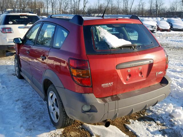 5Y2SL658X6Z455525 - 2006 PONTIAC VIBE MAROON photo 3