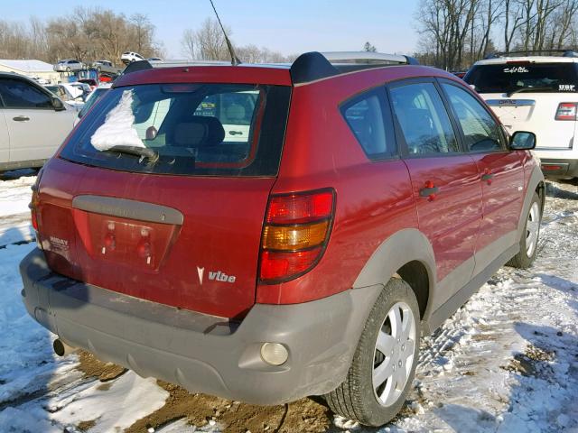 5Y2SL658X6Z455525 - 2006 PONTIAC VIBE MAROON photo 4