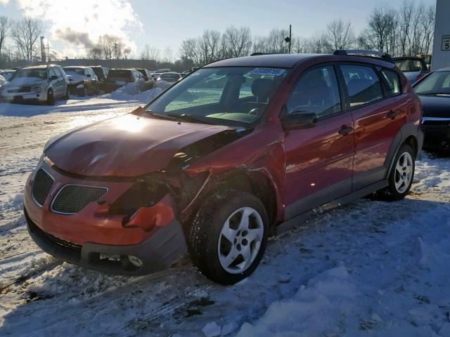 5Y2SL658X6Z455525 - 2006 PONTIAC VIBE MAROON photo 9