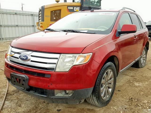 2FMDK38C97BA89695 - 2007 FORD EDGE SEL RED photo 2