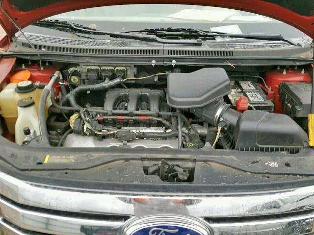 2FMDK38C97BA89695 - 2007 FORD EDGE SEL RED photo 7