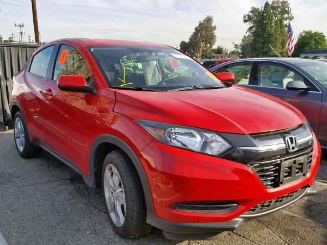 3CZRU5H31GM722134 - 2016 HONDA HR-V LX RED photo 1