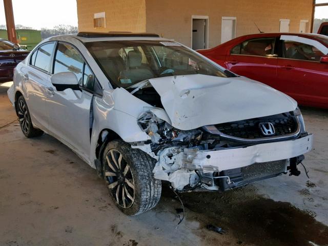 19XFB2F90FE031545 - 2015 HONDA CIVIC EXL WHITE photo 1