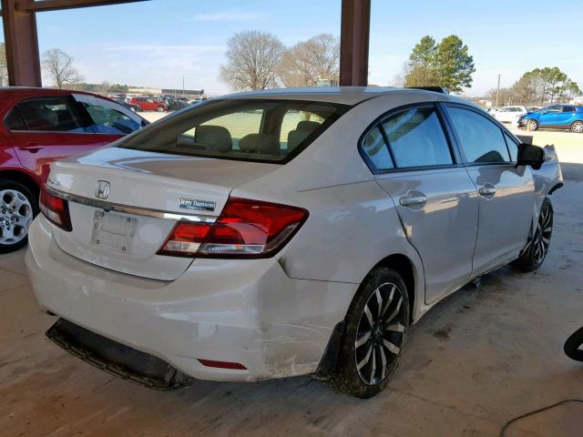 19XFB2F90FE031545 - 2015 HONDA CIVIC EXL WHITE photo 4