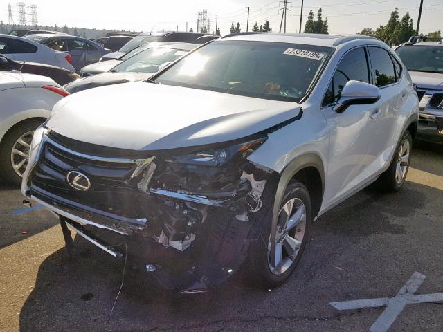 JTJBARBZ8H2105517 - 2017 LEXUS NX 200T WHITE photo 2