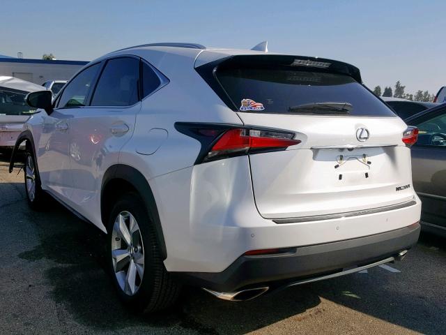 JTJBARBZ8H2105517 - 2017 LEXUS NX 200T WHITE photo 3