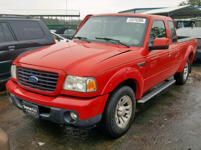 1FTYR14U38PA49854 - 2008 FORD RANGER SUP წითელი ფოტო 2