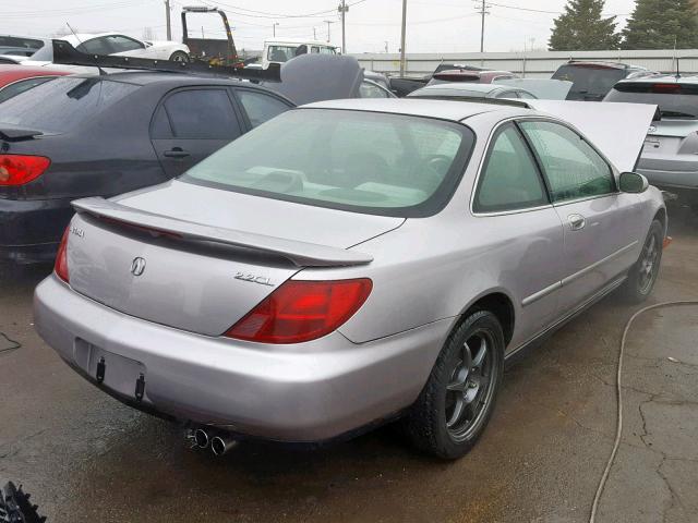 19UYA1146VL001619 - 1997 ACURA 2.2CL ვერცხლისფერი ფოტო 4
