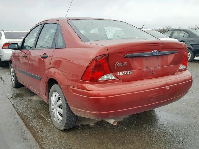 1FAFP33Z13W207442 - 2003 FORD FOCUS LX RED photo 3