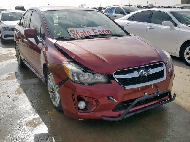 JF1GJAH63DH025434 - 2013 SUBARU IMPREZA LI RED photo 1