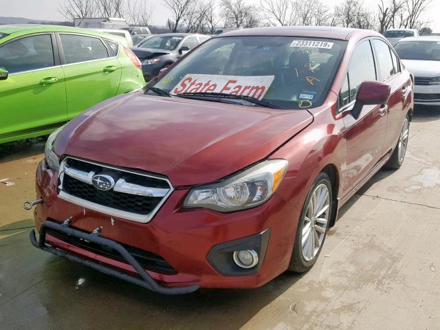 JF1GJAH63DH025434 - 2013 SUBARU IMPREZA LI RED photo 2