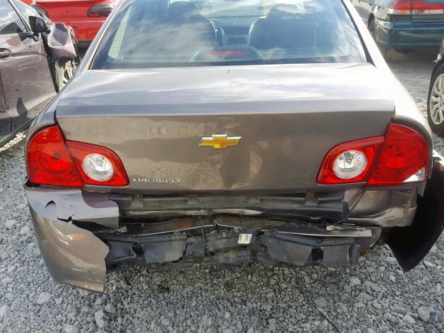 1G1ZC5E18BF385328 - 2011 CHEVROLET MALIBU 1LT BROWN photo 9