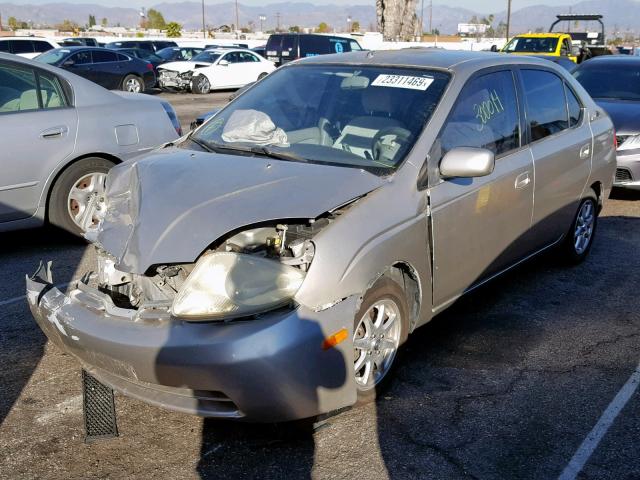 JT2BK12U710021169 - 2001 TOYOTA PRIUS GOLD photo 2