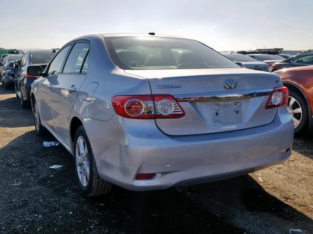 5YFBU4EE9DP079303 - 2013 TOYOTA COROLLA BA Gümüş foto 3