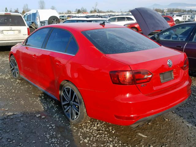 3VW4A7AJ9CM088897 - 2012 VOLKSWAGEN JETTA GLI RED photo 3