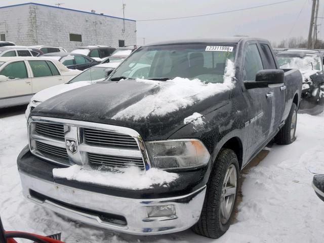 1C6RD6GT0CS246853 - 2012 DODGE RAM 1500 S BLACK photo 2