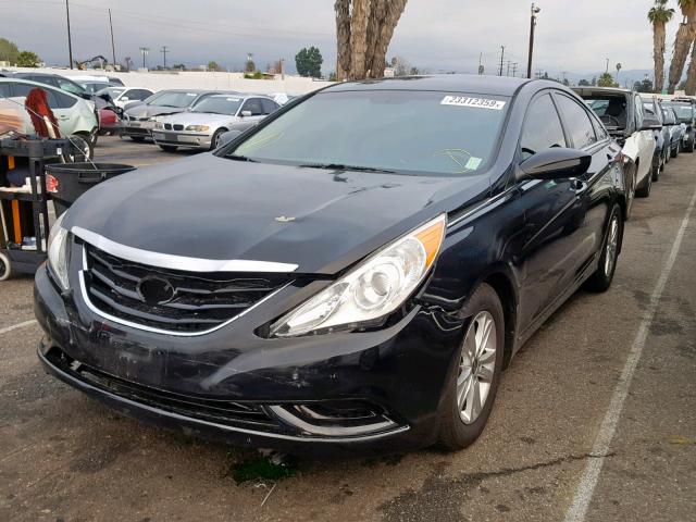 5NPEB4AC4CH494466 - 2012 HYUNDAI SONATA GLS BLACK photo 2