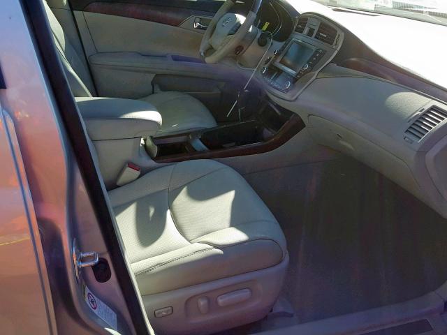 4T1BK3DB9CU465305 - 2012 TOYOTA AVALON BAS SILVER photo 5