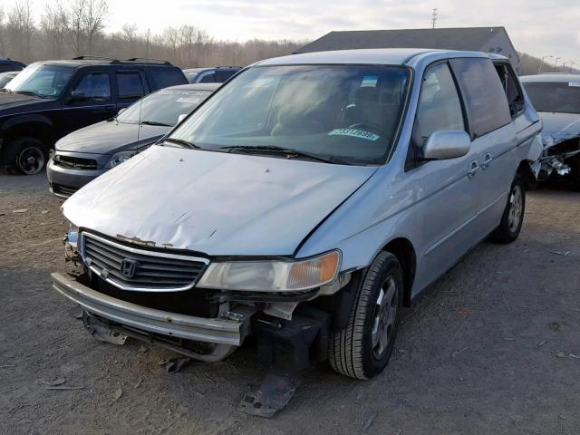 2HKRL18611H537025 - 2001 HONDA ODYSSEY EX SILVER photo 2