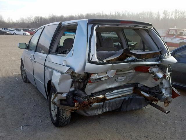 2HKRL18611H537025 - 2001 HONDA ODYSSEY EX SILVER photo 3