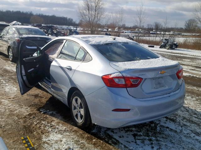 1G1BC5SM5H7238323 - 2017 CHEVROLET CRUZE LS SILVER photo 3