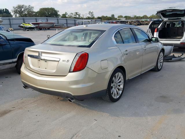 1LNHL9DR2BG600287 - 2011 LINCOLN MKS GOLD photo 4