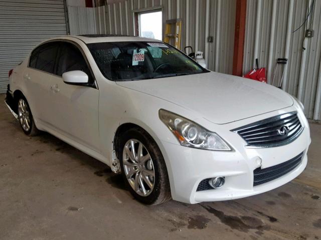 JN1CV6AP0DM713737 - 2013 INFINITI G37 BASE WHITE photo 1